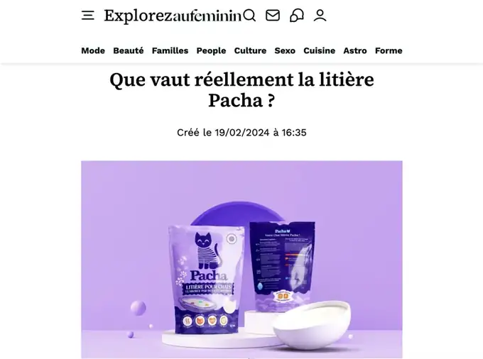 Article aufeminin.com — Que vaut r&eacute;ellement la liti&egrave;re Pacha ?