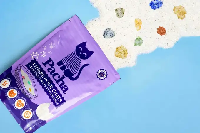 Sac de liti&egrave;re Pacha avec cristaux indicateurs de pH